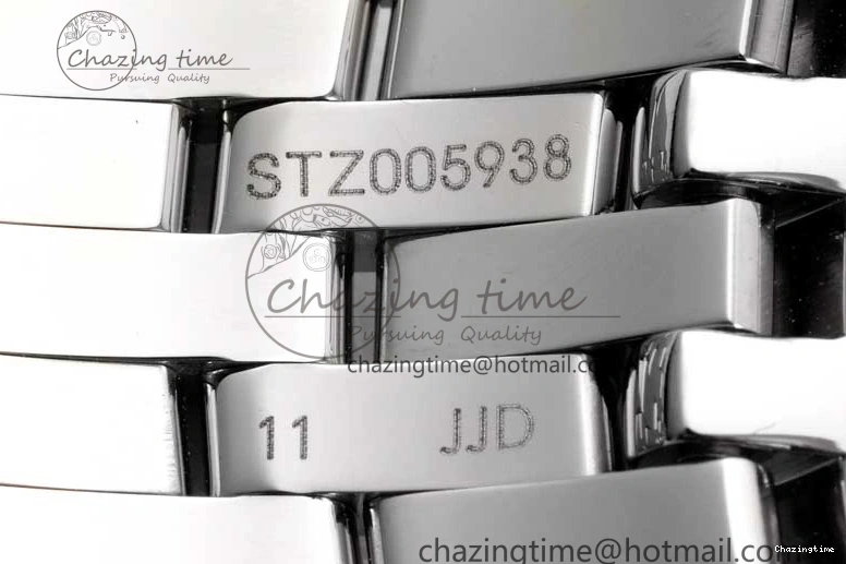 0503 Casual De Ville SS DIWF 1:1 Best Edition White Dial RG Markers on SS Bracelet MIYOTA 7847